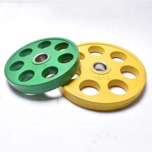 7 Hole Color Rubber Weight Plates For Wholesale & Commercial Gym