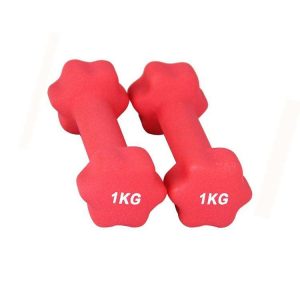 Plum Blossom Shaped Neoprene Dumbbells For Home Fitness