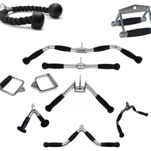Complete Set of Gym Cable Training Handles & Accessories
