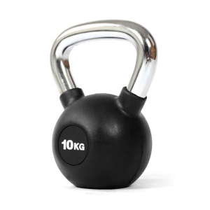 Rubber Kettlebells  with steel handle Professional Fitness Equipment for Commercial Gyms
